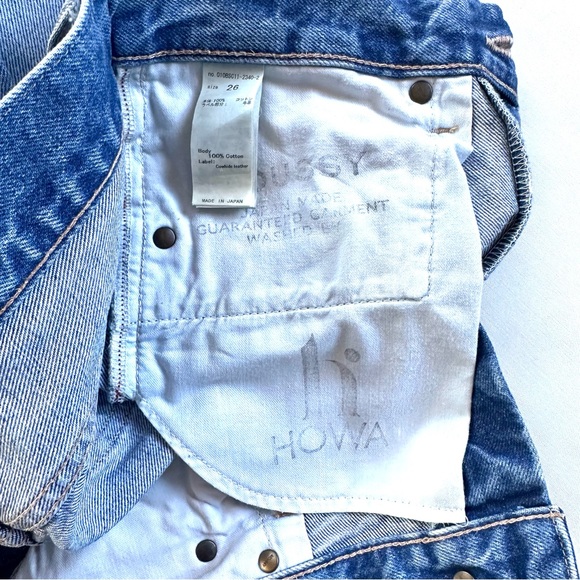 MOUSSY VINTAGE KELLEY TAPERED STRAIGHT DISTRESSED RAW-HEM ANKLE JEANS Sz26 - Picture 10 of 13